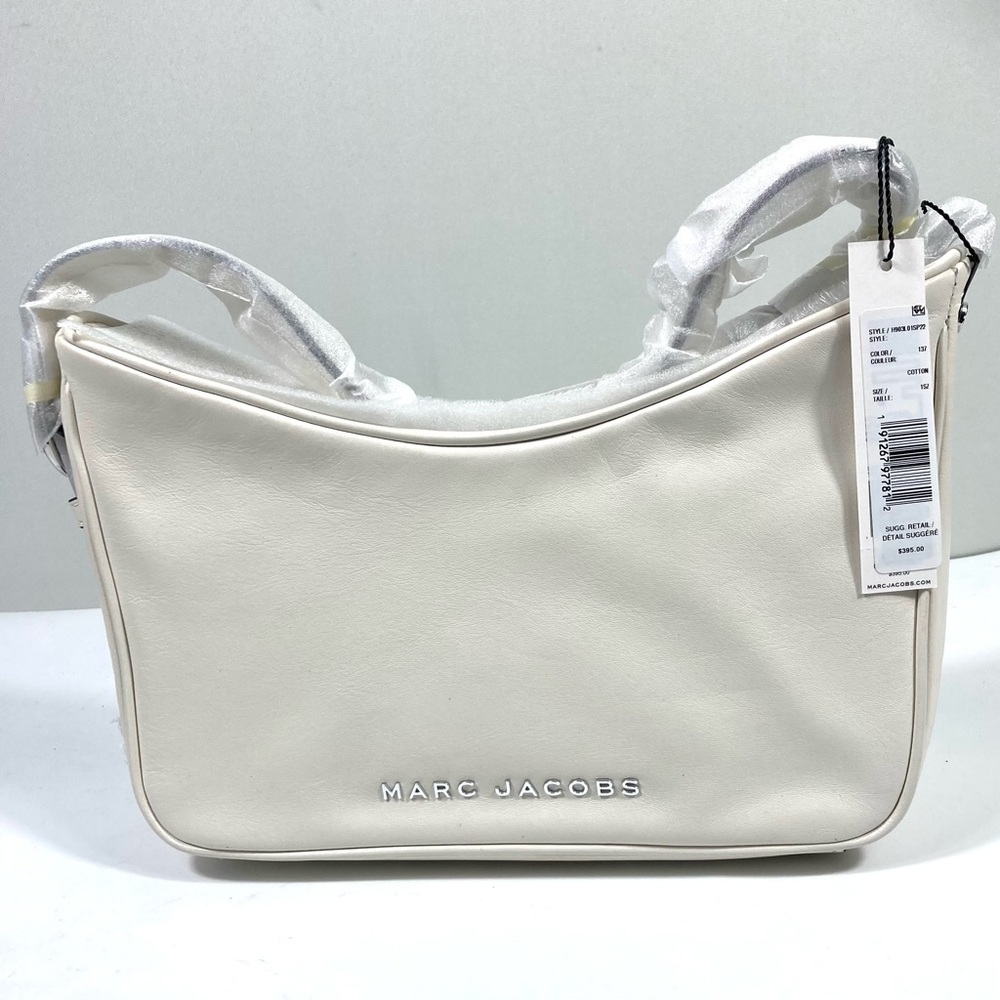 Marc Jacobs Tempo Baguette Leather Shoulder Bag in Cotton Color NEW H903L01SP22 - Picture 3 of 16